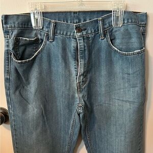 Levis Straus 559 Jeans Mens 36x32 Relaxed Fit Straight Leg Stretch Blue Denim